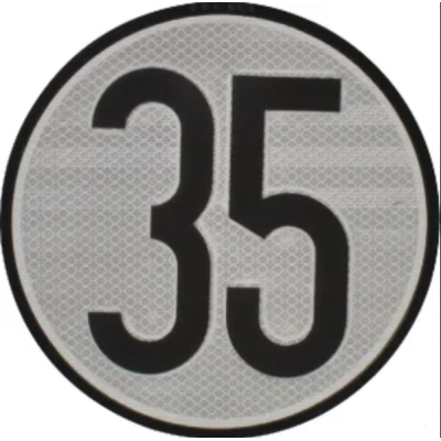 Señal Limitación Velocidad 35 KM/H Homologada