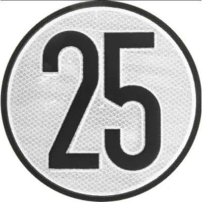 Señal Limitación Velocidad 25km/h Homologada