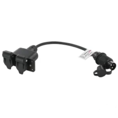 Enchufe 3 Patillas Doble Con Cable