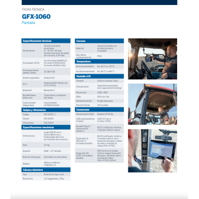 Pantalla GFX-1060 TRIMBLE