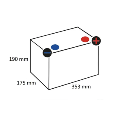 Batería 12 V 95 Ah, 800 A