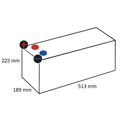 Bateria 12 V 140Ah 760 A