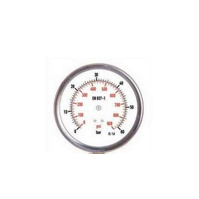 MANOMETRO GLICERINA INOX 63MM ROSCA POSTERIOR