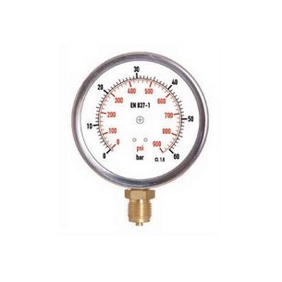 MANOMETRO INOX63 MM 0-60